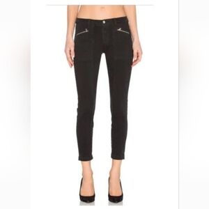 J BRAND Genesis Skinny Distressed Pants Direct Black Zipper Size 28